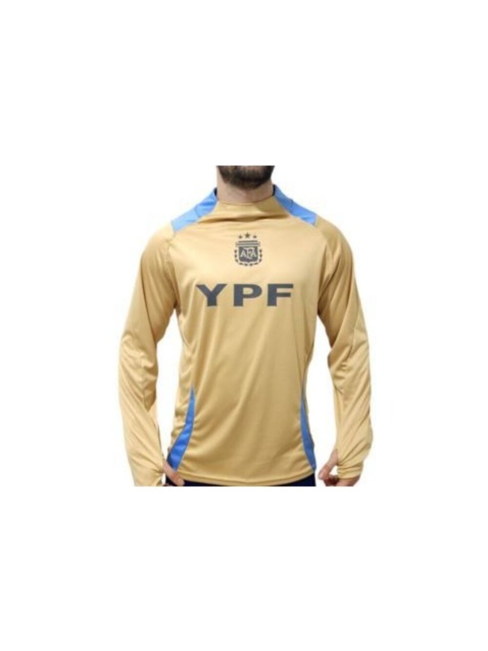 Adidas Originals Sweatshirt Size XXL Argentina National Team Quarter Zip Biege